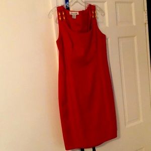 RED SILK Holiday Dress